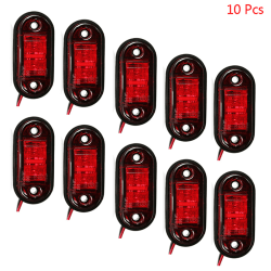 10 ST Varningsljus LED Diod Light Trailer Truck LED Red
