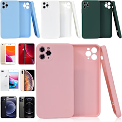 Välj TPU skal Iphone 12/11/XS/X/XR/8/7/6 +/Pro/Max/Mini fodral - Vit Iphone 12 mini