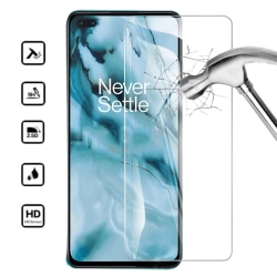 OnePlus NORD näytönsuoja 9H sopii kuorikuulokkeisiin - Transparent OnePlus Nord