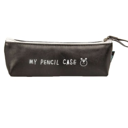Pennskrin skola pennor förvaring organisera pennfodral, svart svart 18*6,5*3,5 cm