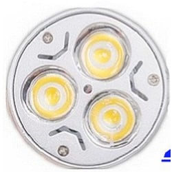 10st LED Lampa MR16 3100K silver 50 mm