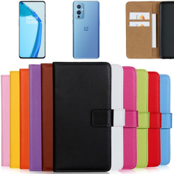 OnePlus 9 plånboksfodral plånbok fodral skal skydd kort svart - Svart Oneplus 9