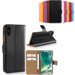 iPhone X/XS plånboksfodral plånbok fodral skal skydd kort lila - Lila iPhone X/XS