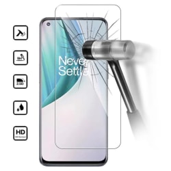 OnePlus NORD N10 skärmskydd 9H passar skal fodral hörlurar - Transparent OnePlus Nord N10 5G