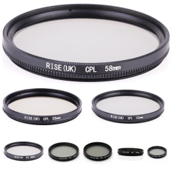 CPL filter 37 - 58 mm svart. Välj storlek i listan! svart 40.5mm