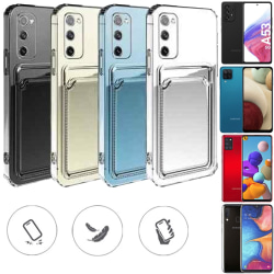 Samsung A53/A33/A13/A52/A42/A12/A41/A21S/A20E skal fodral slot - Transparent A21S 4G Samsung Galaxy