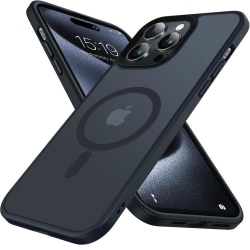 iPhone 14 Pro Max - Stötdämpande Skal Magsafe Frostad Matt Svart