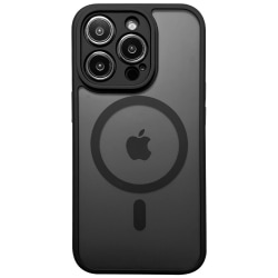 iPhone 15 Pro Max - MagSafe skal med Kameraskydd Frostad Mattsva Black