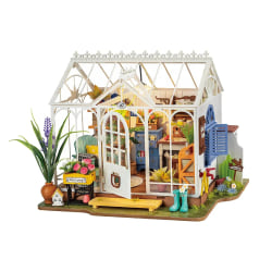 Drømmende hage hus DIY miniatyr hus sett for jenter tenåringer tre dukkehus puslespill