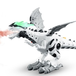 Hvid Spray Elektrisk Mekanisk Dinosaur Legetøj Intelligent Dragon Model Pterosaurs Dinosaur World Legetøj