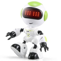 Mini Smart Robot Model Børn Voiced Intelligent LED Eyes DIY Vector Mechanic Combat