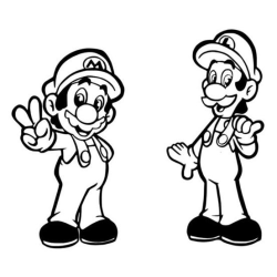 Väggdekor - Mario och Luigi