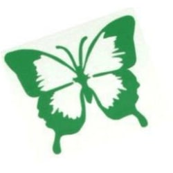 Väggdekor - 12st Grön Fjärilar