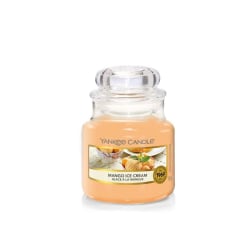Yankee Candle Classic Small Jar Mango Ice Cream 104g Orange