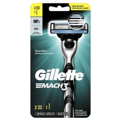 Gillette Mach3  2 Pack Transparent