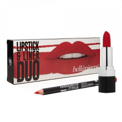 Bellapierre Lipstick & Liner Duo - Fire Red Röd