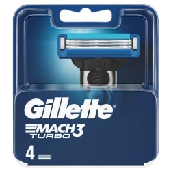 Gillette Mach3 Turbo 4-pack Transparent
