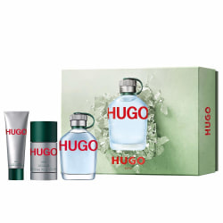 Giftset Hugo Boss Hugo Man Edt 125ml + Deospray 150ml + Shower G Grön