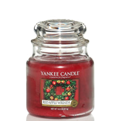 Yankee Candle Classic Medium Jar Rød eplekrans 411g Red