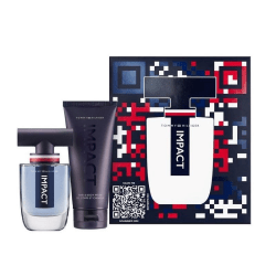 Giftset Tommy Hilfiger Impact Edt 50ml + Hair And Body Wash 100m Transparent