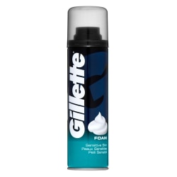 Gillette Sensitive Skin Shaving Foam 200ml Svart