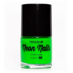 Beauty UK Neon Nail Polish - Green Transparent