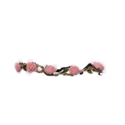 Hairband Blossom Small - Apricot Transparent