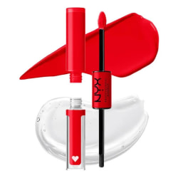NYX PROF. MAKEUP Shine Loud Pro Pigment Lip Shine - Rebel In Red Rosa
