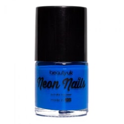Beauty UK Neon Nail Polish - Blue Transparent