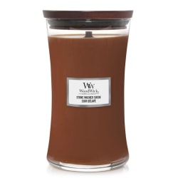 WoodWick Large - Stone Washed Suede Transparent