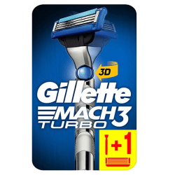Gillette Mach3 Turbo 3D Transparent