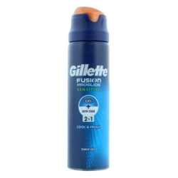 Gillette Fusion Sensitive Shave Gel Cool & Fresh 170ml Blå