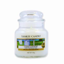 Yankee Candle Classic Small Jar Clean Cotton Candle 104g Vit