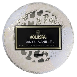 Voluspa Decorative Tin Candle Santal Vanille 113g White
