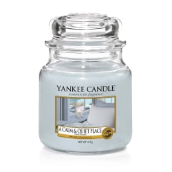 Yankee Candle Classic Medium Jar A Calm & Quiet Place 411g grå