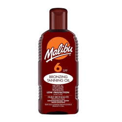 Malibu Bronzing Tanning Oil SPF6 200ml Transparent