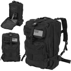 Black military backpack militärryggsäck väska bag