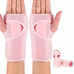Stabilisator för handledsskena dämpad för att hjälpa till med karpaltunnel och smärtlindring i handleden Pink