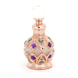 Vintage parfymflaska ihålig parfymflaska Rose Gold C