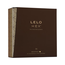 LELO: HEX Respect XL, Kondomer Transparent 36-pack