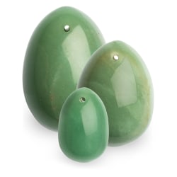 La Gemmes: Yoni Egg Set, Jade (S-M-L) Grön