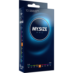 My.Size Pro: Kondomer 57mm, 10-pack Transparent