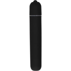 Shots Toys: Bullet Vibrator, Extra Long, black Svart