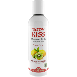 Nature Body White: Body Kiss Massage Glide, Tropic Citrus, 10... Transparent