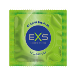 EXS Glow in the Dark: Kondomer, 100-pack Självlysande