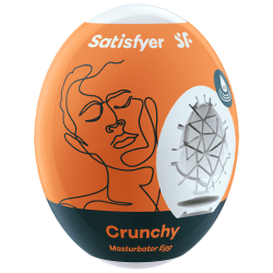 Satisfyer: Masturbator Egg Single, Crunchy Vit
