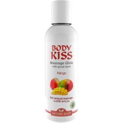 Nature Body White: Body Kiss Massage Glide, Mango, 100 ml Transparent