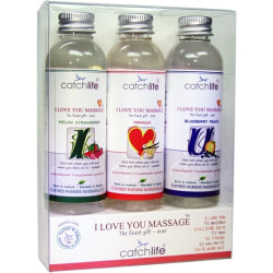 Catchlife: I Love You Massage, Gift Box, 3x75 ml Transparent