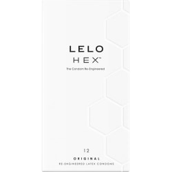 LELO: HEX, Kondomer Transparent 12-pack