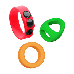 Love to Love: Neon Ring Kit, Set med 3 Penisringar Grön, Orange, Röd